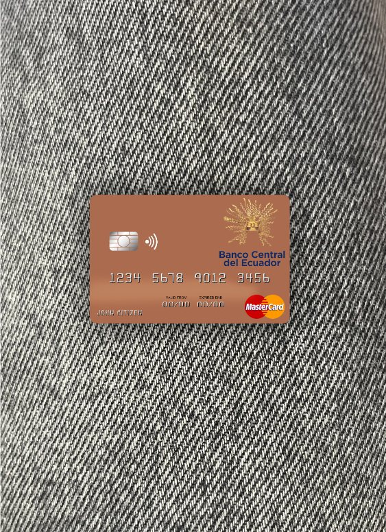 Download Sao Tome and Principe Banco Ecuador mastercard photolook front Photoshop template